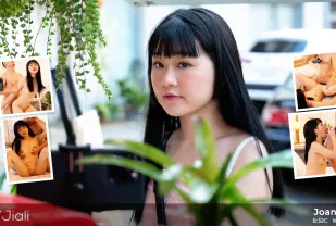 放蕩的串流女主播喬安在鏡頭前和粉絲淫亂