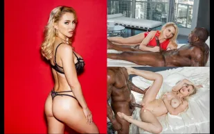 金發美女用她的大胸部和被操 Alix Lynx